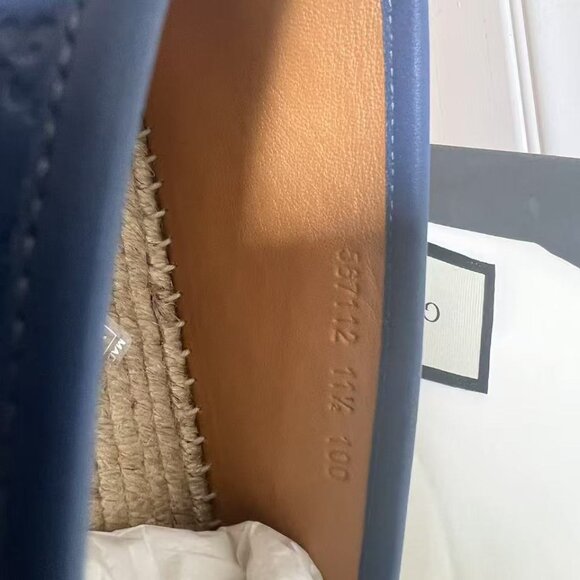 GUCCI Microguccissima Pattern Leather Espadrilles - Picture 3 of 7